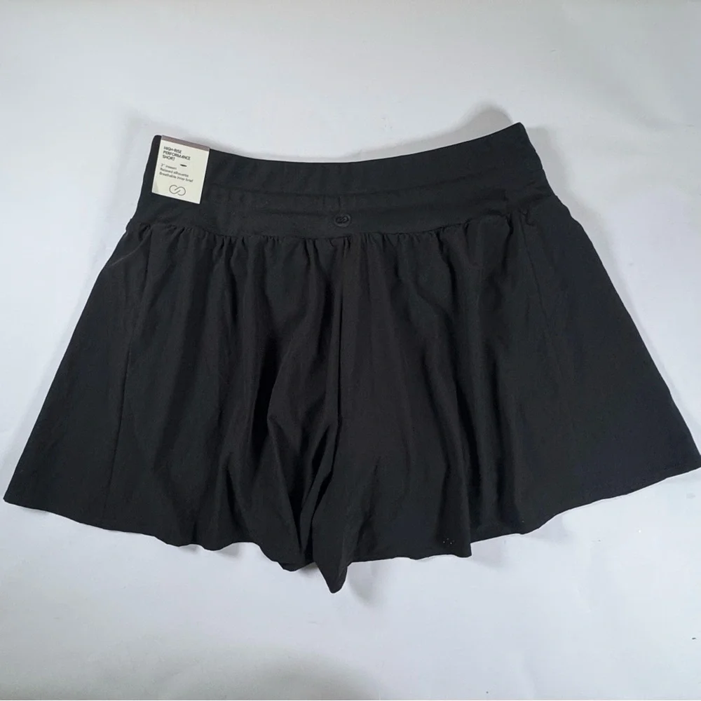 NWT Calia High-Rise Performance Short - Black - Size Large - Picture 2 of 6